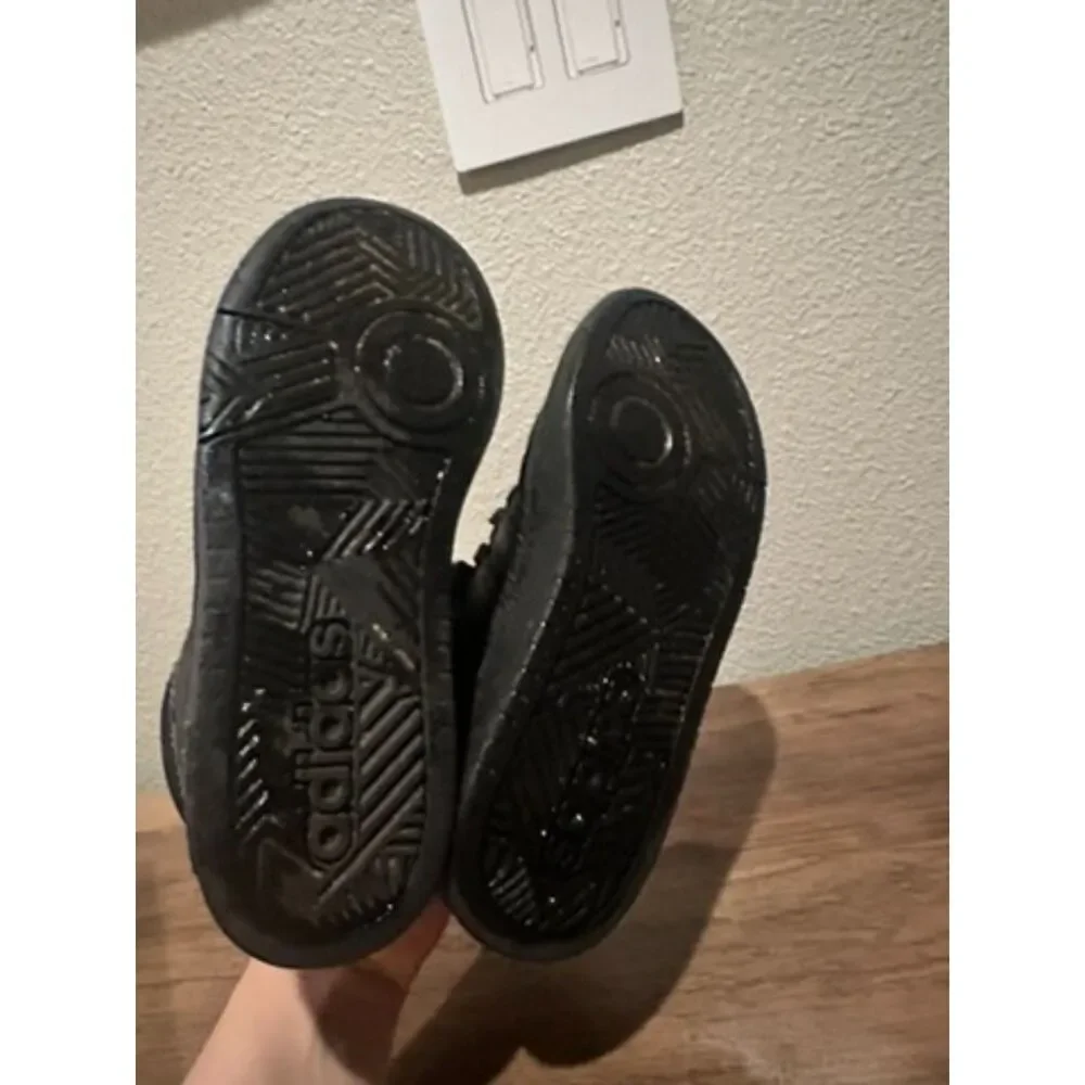 Adidas Hoops 3.0 Mid Black Sneakers Size 2